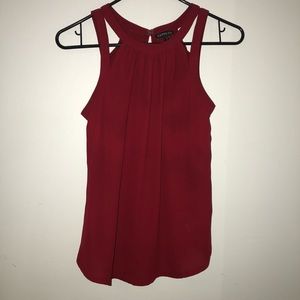 Express red/burgundy blouse top